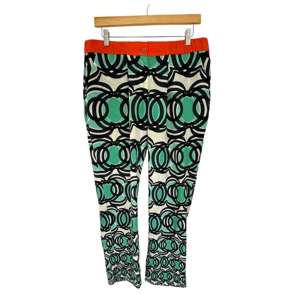 Tara Jarmon Pants - Mademoiselle Tara by Tara Jarmon  Colorful Geometric Print Pants Size US 10